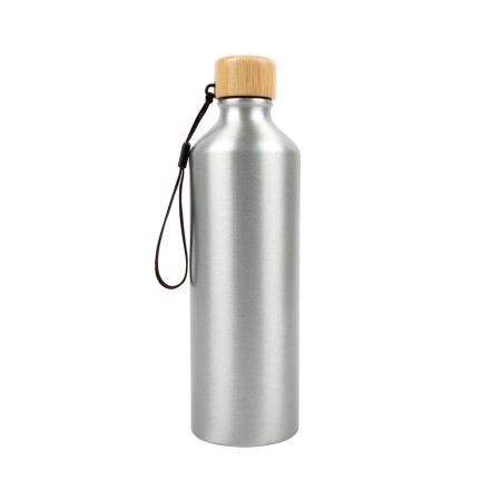 Gelato Aluminium Bottle With Bamboo Lid Promotional Products